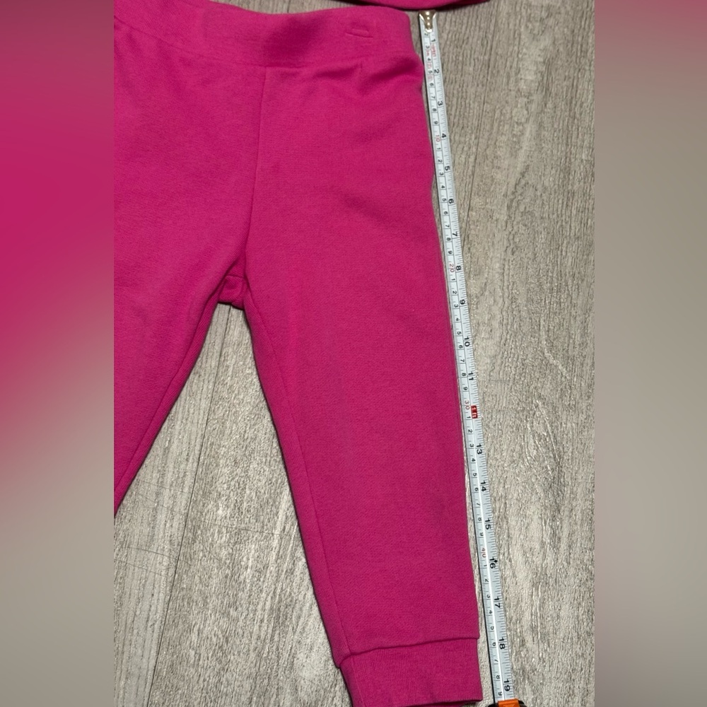 Ralph Lauren Baby Girl Pink Hoodie Set Peplum Zip Jacket & Pants 24M - Picture 11 of 12